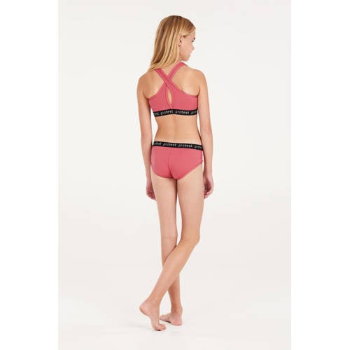 Protest crop bikini PRTBEAU JR roze Meisjes Polyester Effen 152