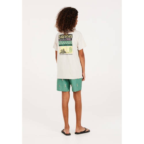 Protest T-shirt met printopdruk ecru Jongens Stretchkatoen Ronde hals Printopdruk 104