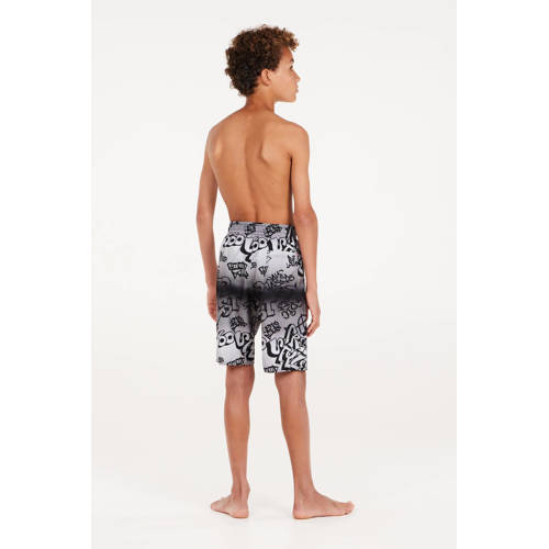 Protest zwemshort PRTNIO JR grijs Jongens Polyester All over print 152