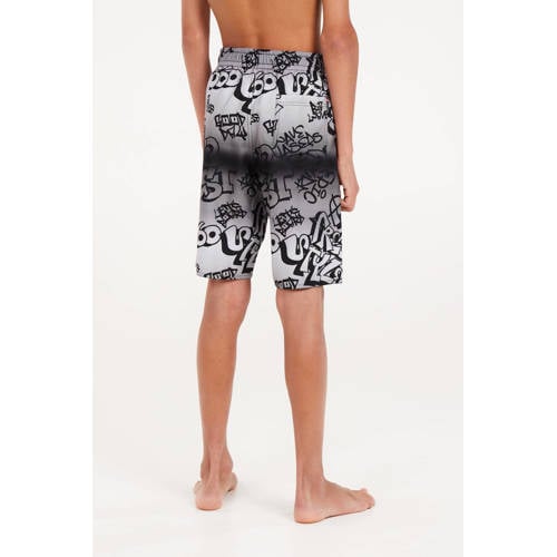 Protest zwemshort PRTNIO JR grijs Jongens Polyester All over print 152