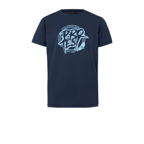 Protest UV T-shirt PRTISLAND JR donkerblauw UV shirt Jongens Polyester Ronde hals - 104