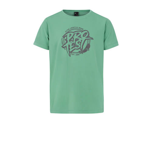 Protest UV T-shirt PRTISLAND JR groen UV shirt Jongens Polyester Ronde hals