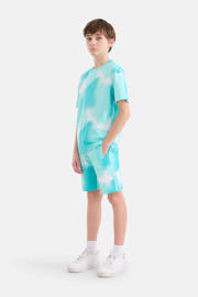 thumbnail: Shoeby tie-dye T-shirt turquoise/wit