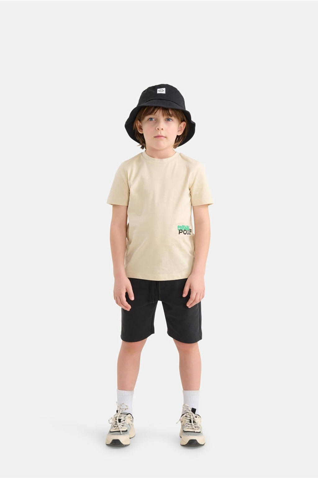Shoeby regular fit sweatshort antraciet