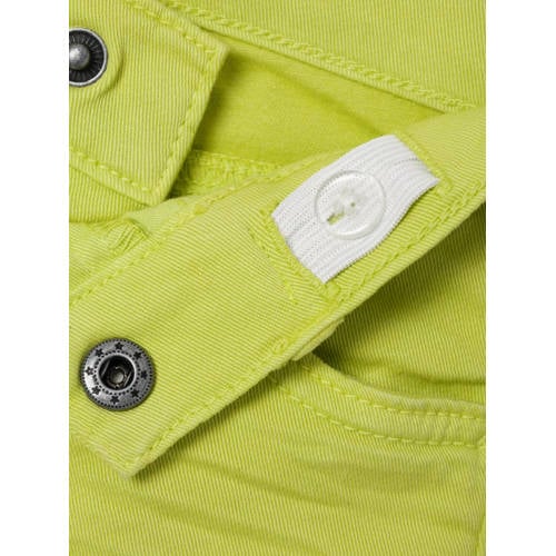 name it MINI regular fit casual short NMMSILAS limegeel Korte broek Jongens Stretchkatoen 104