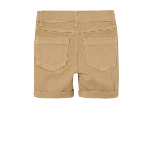 name it MINI regular fit casual short NMMSILAS zand Korte broek Beige Jongens Stretchkatoen 86