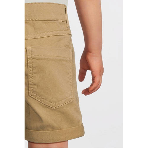 name it MINI regular fit casual short NMMSILAS zand Korte broek Beige Jongens Stretchkatoen 86