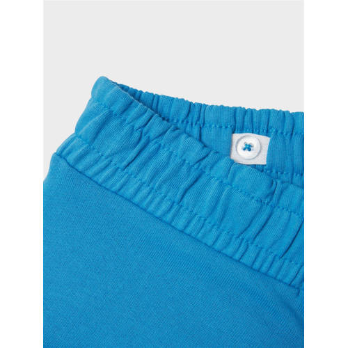 name it KIDS sweatshort NKMDALOVAN met printopdruk blauw Korte broek Printopdruk 116
