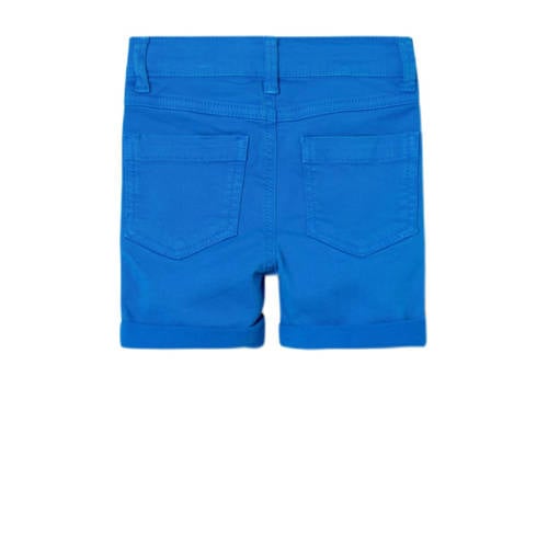 Name it MINI regular fit casual short NMMSILAS hardblauw Korte broek Jongens Stretchkatoen 110