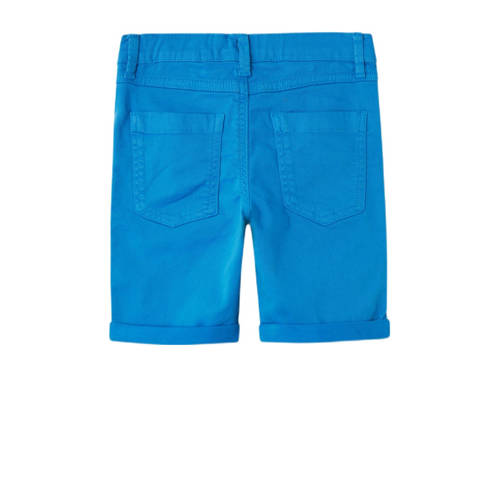 name it KIDS regular fit bermuda NKMSILAS ISAK hardblauw Korte broek Jongens Stretchkatoen 122