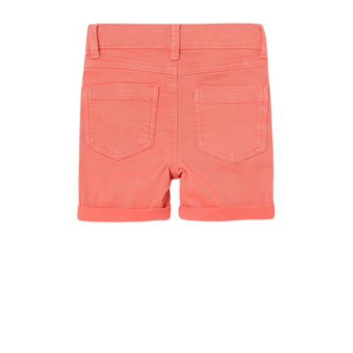 Name it MINI regular fit casual short NMMSILAS oranje Korte broek Jongens Stretchkatoen 110