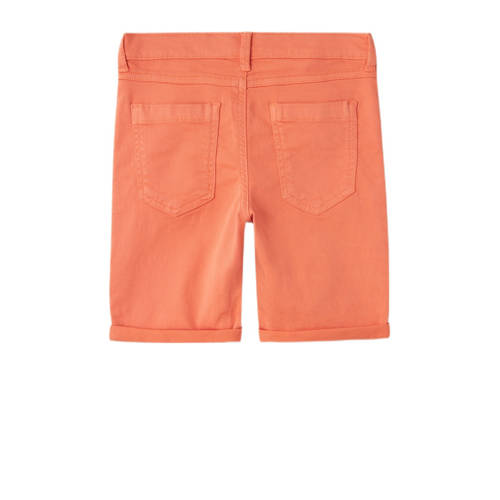 name it KIDS regular fit bermuda NKMSILAS ISAK warm perzik Korte broek Oranje Jongens Stretchkatoen 146