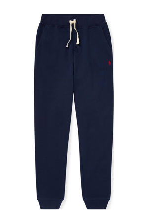 joggingbroek met logo donkerblauw