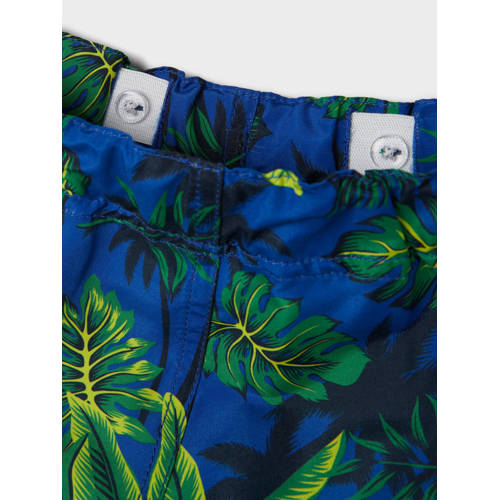 name it KIDS zwemshort NKMZORRO blauw groen Jongens Polyester All over print 116