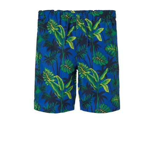 NAME IT KIDS zwemshort NKMZORRO blauw/groen Jongens Gerecycled polyester