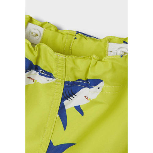 name it MINI zwemshort NMMZEUS geel Jongens Polyester All over print 98