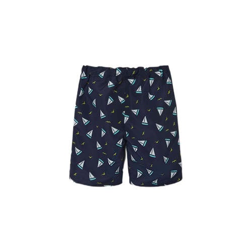 name it KIDS zwemshort NKMZORRO donkerblauw Jongens Polyester All over print 152