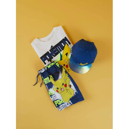name it KIDS Pokemon zwemshort NKMMAKHI met printopdruk blauw Jongens Polyester 146