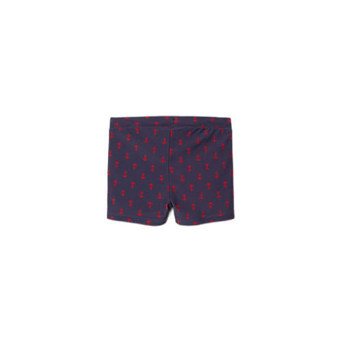 name it MINI zwemboxer NMMZIGURT donkerblauw rood Jongens Polyamide All over print 98 104
