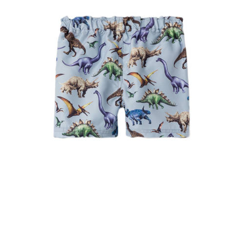 name it MINI zwemshort NMMZIMON met all over print lichtblauw multicolor Jongens Polyester 110