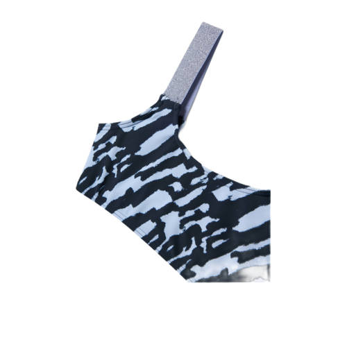 name it KIDS crop bikini NKFZERIA blauw Meisjes Polyamide All over print 146 152