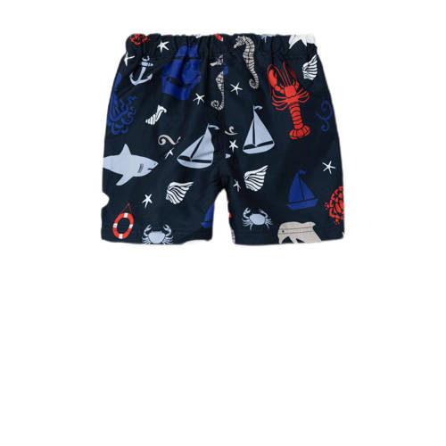 Name it MINI Zwemshort Blauw Jongens Polyester All over print 104