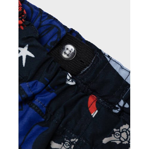 name it MINI zwemboxer NMMZATOON donkerblauw Zwemshort Jongens Polyester 80