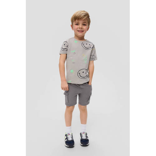 s.Oliver cargo short grijs Korte broek Jongens Katoen Effen 92