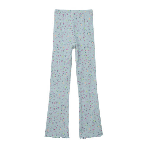 s.Oliver gebloemde legging lichtblauw Meisjes Katoen Bloemen 134 140