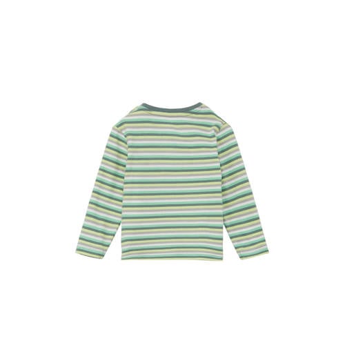 S.Oliver baby gestreepte longsleeve groen blauw wit Jongens Katoen Ronde hals 50 56