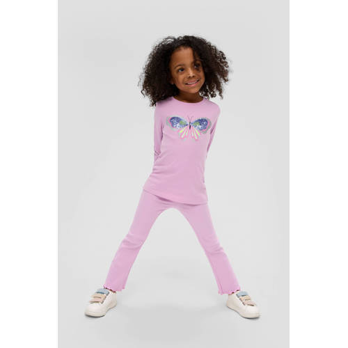 s.Oliver legging roze Meisjes Stretchkatoen Effen 92