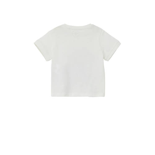 S.Oliver baby T-shirt wit Katoen Ronde hals 50