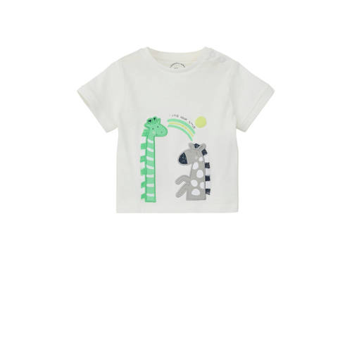 s.Oliver baby T-shirt wit Jongens/Meisjes Katoen Ronde hals
