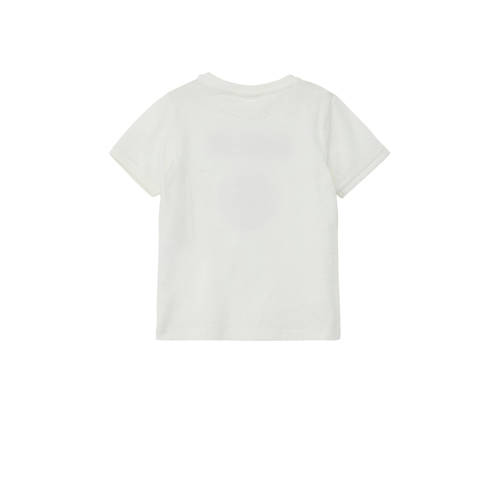 s.Oliver T-shirt met printopdruk wit Jongens Katoen Ronde hals Printopdruk 92 98