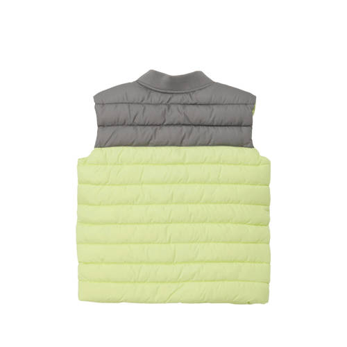 s.Oliver bodywarmer geel grijs Jongens Polyester Opstaande kraag Effen 92