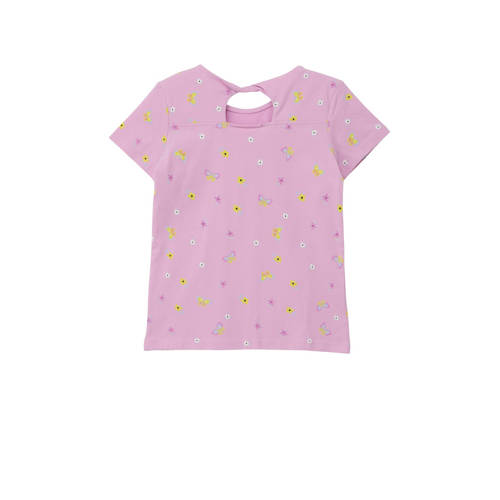S.Oliver T-shirt met all over print roze Meisjes Katoen Ronde hals All over print 104 110