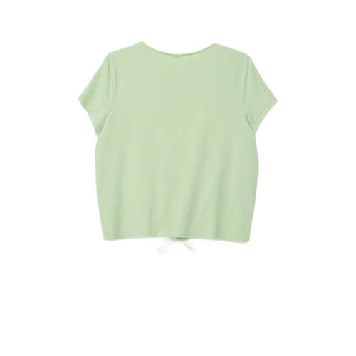 S.Oliver T-shirt lichtgroen Meisjes Modal Ronde hals Effen 176