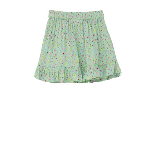 s.Oliver gebloemde rok mintgroen multicolor Meisjes Viscose Bloemen 92