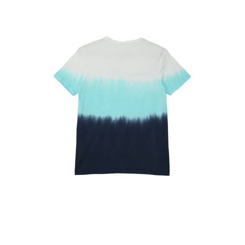 s.Oliver dip-dye T-shirt blauw Jongens Katoen Ronde hals Dip-dye 134 140