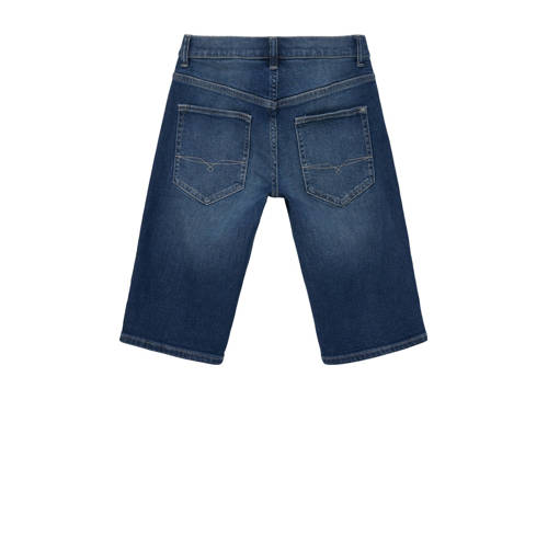 s.Oliver denim short donkerblauw Korte broek Jongens Katoen Effen 134