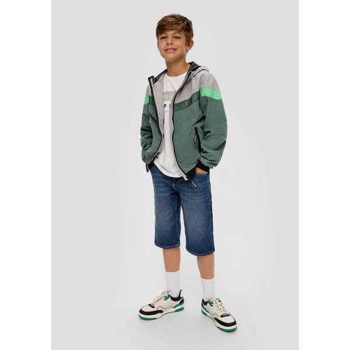 s.Oliver denim short donkerblauw Korte broek Jongens Katoen Effen 134
