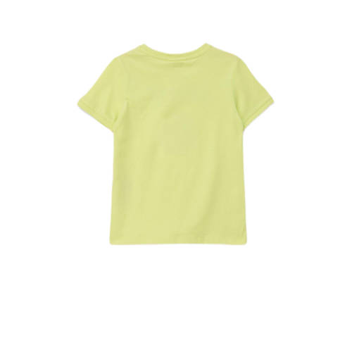 s.Oliver T-shirt met printopdruk geel Jongens Katoen Ronde hals Printopdruk 92 98
