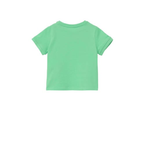 S.Oliver baby T-shirt groen Katoen Ronde hals 50 56
