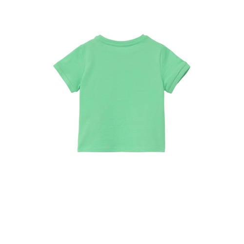 S.Oliver baby T-shirt groen Katoen Ronde hals 68