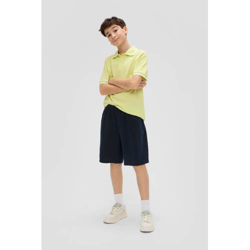 s.Oliver sweatshort navy Blauw Effen 134 140 | Sweatshort van