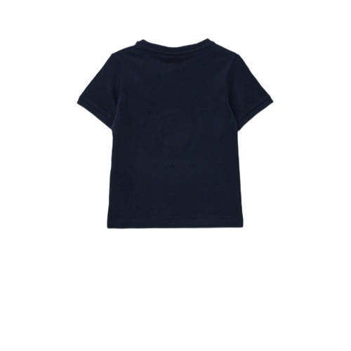 s.Oliver T-shirt met printopdruk donkerblauw Jongens Katoen Ronde hals 92 98