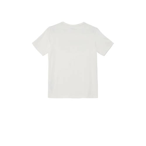 s.Oliver T-shirt met printopdruk wit Jongens Katoen Ronde hals Printopdruk 134 140