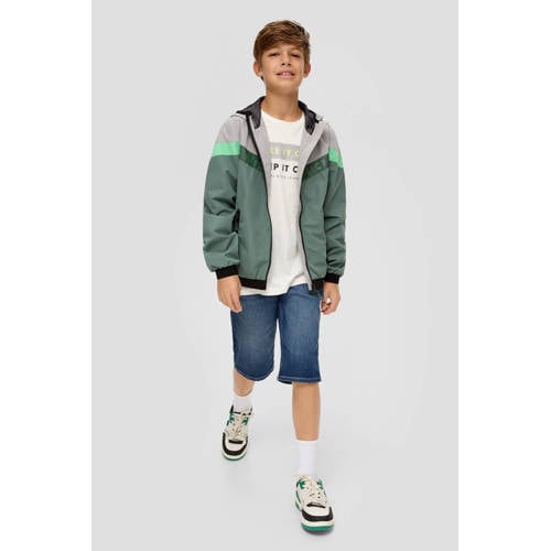 s.Oliver T-shirt met printopdruk wit Jongens Katoen Ronde hals Printopdruk 134 140