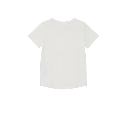 s.Oliver T-shirt met printopdruk wit Jongens Katoen Ronde hals Printopdruk 92 98
