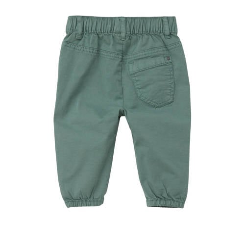 S.Oliver baby broek petrol Blauw Jongens Stretchkatoen Effen 50 56